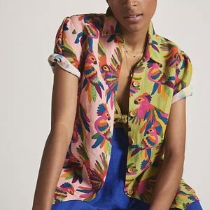 Farm Rio x Anthro parrot shirt